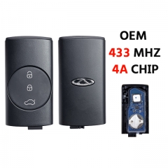 OEM 3Button 433Mhz ID4A Chip for Chery Tiggo 2/ 4/ 7/ 7plus / 8Plus 2021-2025