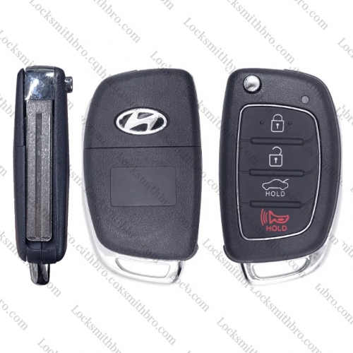 LockSmithbro 4 button blank for modern key fob housings with logo