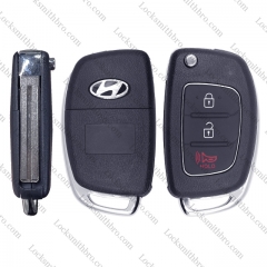 3 Button Speaker&Hold ForHyundai Flip Key Shell Case