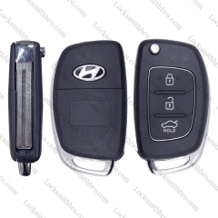 LockSmithbro 3 Button Trunk&Hold ForHyundai Flip Key Shell Case