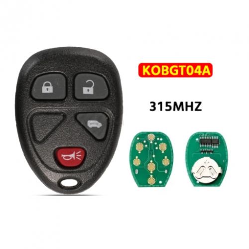4-Button Keyless Entry Remote 315Mhz KOBGT04A For  GM Remote Key Fob