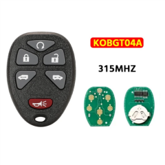6-Button Keyless Entry Remote 315Mhz KOBGT04A For  GM Remote Key Fob