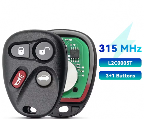 4 Buttons Keyless Entry Remote Control Car Key With For Chevrolet Cavalier C-adillac CTS SRX for Saturn Fob 315MHZ  L2C0005T