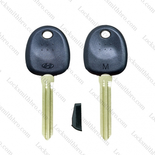 LockSmithbro Left Blade With Logo For T-Hyundai Transponder Key Shell Case