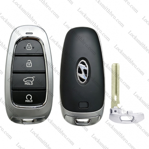 4 Button For T-Hyundai Remote Key Shell With Logo