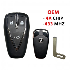 Original 3button Smart Key MK01 433Mhz 4A chip for 2020 2021 Changan CS55 PLUS