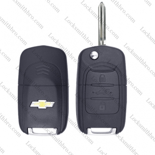 3Button Chevrole remote key shell with logo