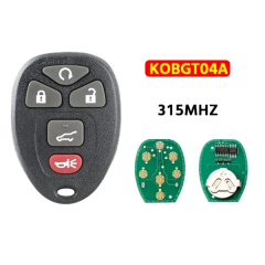 5-Button Keyless Entry Remote 315Mhz KOBGT04A For  GM Remote Key Fob