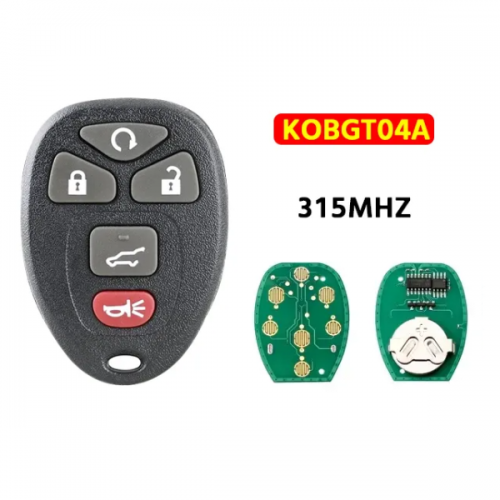 5-Button Keyless Entry Remote 315Mhz KOBGT04A For  GM Remote Key Fob