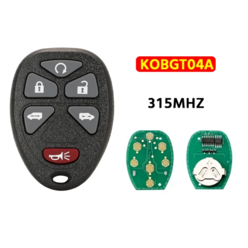 6-Button Keyless Entry Remote 315Mhz KOBGT04A For  GM Remote Key Fob