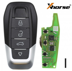 Xhorse XKFEF6EN Wire Remote Key 4 Buttons Bright Black