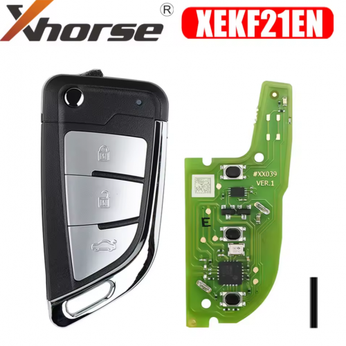 Xhorse XEKF21EN Super Remote Key Knife Type 3 Buttons with Super Chip