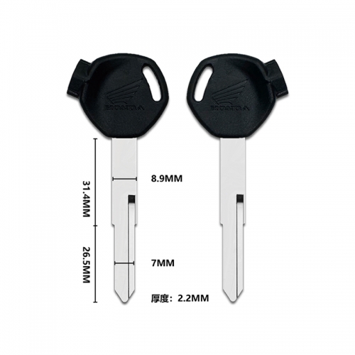 For Honda Motorcycle Key Shell（Left Blade）