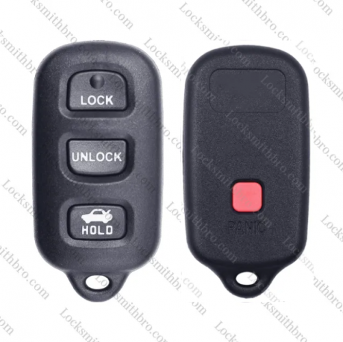 3+1Button T-Toyota remote Key Shell without Logo （for BBX）