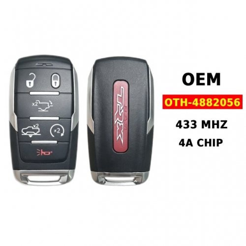 OEM 6-Button Smart Key 433Mhz 4A Chip OHT-4882056 For 2023 Dodge Ram 1500 TRX