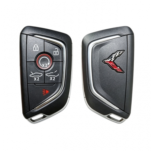 6Button Chevrolet Corvette remote key shell with logo
