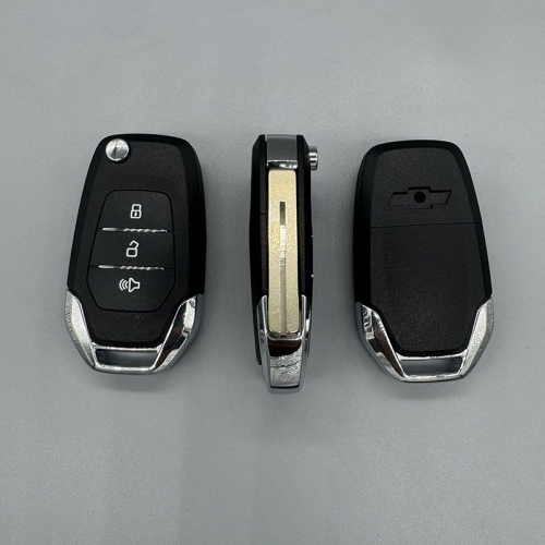 3button Chevrolet remote key shell with logo