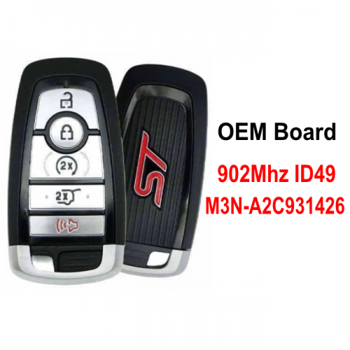OEM Board 5Button smart key 902Mhz ID49 Chip M3N-A2C931426 For 2017-2022 Ford Edge Explorer ST