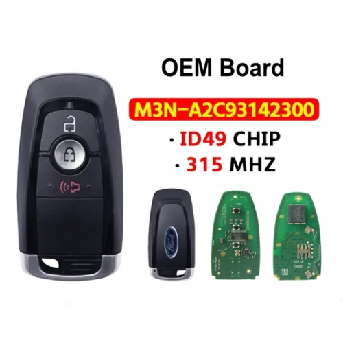 OEM Board 3Button smart key 902Mhz ID49 Chip M3N-A2C93142300 For 2017-2024 Ford