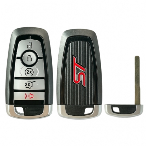 Ford ST 5 button smart key shell with logo