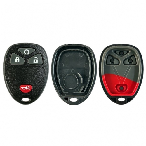 LockSmithbro GM (3+1) Button Remote Key Shell With Battery Place