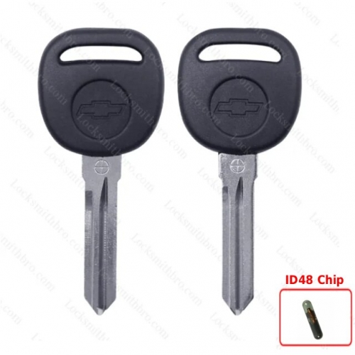 LockSmithbro ID48 Chip New Chevrolet Transponder Key With Logo