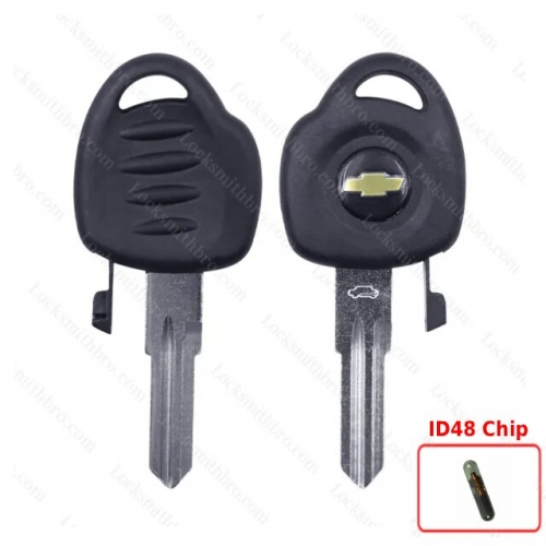 LockSmithbro ID48 Chip Chevrolet Transponder Key With Logo