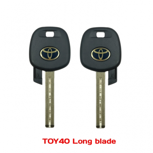 LockSmithbro Toyot Transponder Key Shell TOY40 Long Blade with Logo