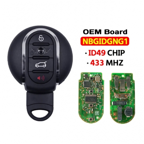 OEM Board 4 Button Remote Car Key 433Mhz ID49 Chip NBGIDGNG1 for BMW Mini Cooper Clubman F55 F56 2014-2018