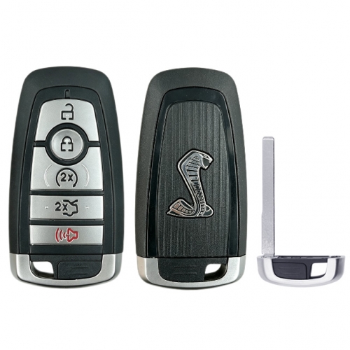 Ford Shelby 5 button smart key shell with logo