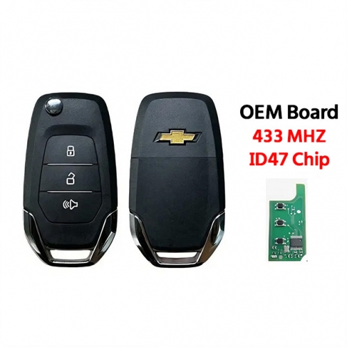 OEM 3button remote key 433Mhz ID47 Chip for Chevrolet S10 keys