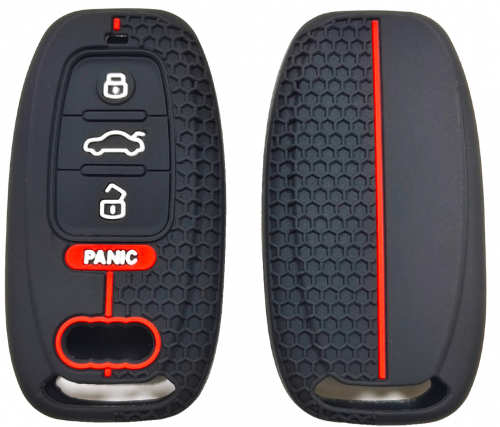 4 Button Silicone key case for Audi