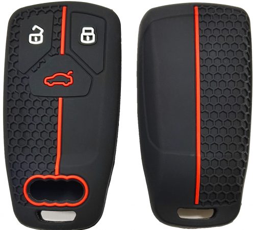 3 Button Silicone key  case for Audi