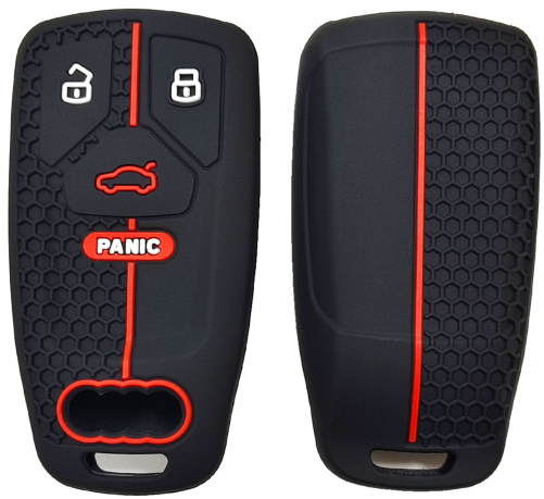 4 Button Silicone key case for Audi