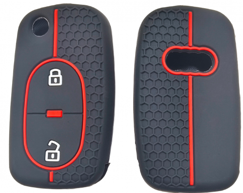 2 Button Silicone key case for Audi