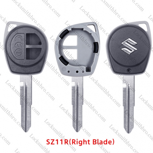 LockSmithbro 2 Button Right Blade with Logo for Suzuk Key shell with CEO Words