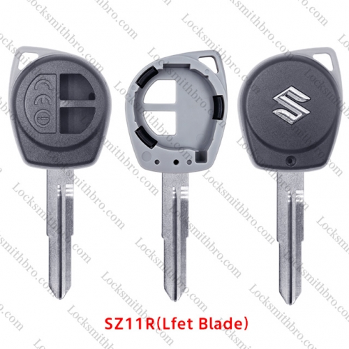 LockSmithbro 2 Button Left  Blade with Logo for Suzuk Key shell with CEO Words