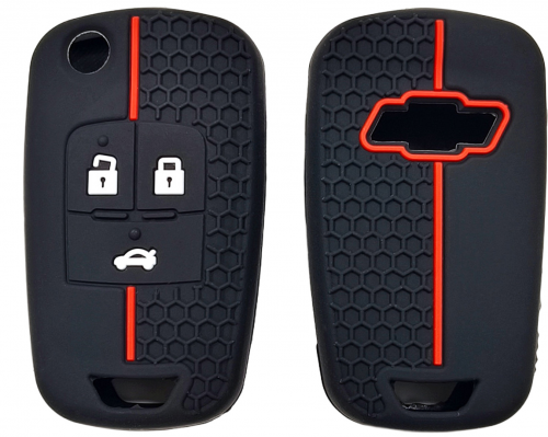 3 Button Silicone key case for Chevrolet