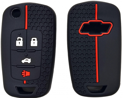 4 Button Silicone key case for Chevrolet