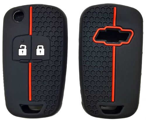 2 Button Silicone key case for Chevrolet