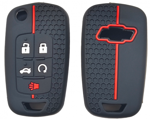 5 Button Silicone key case for Chevrolet