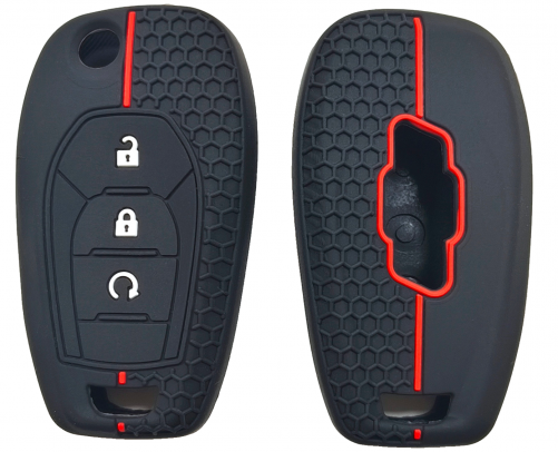 3 Button Silicone key case for Chevrolet
