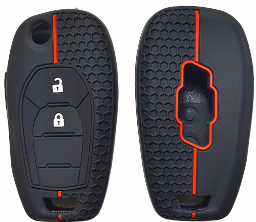 2 Button Silicone key case for Chevrolet