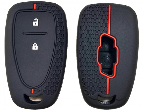2 Button Silicone key case for Chevrolet