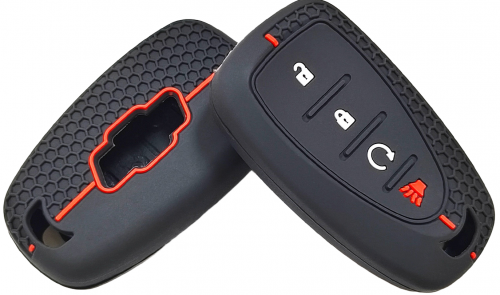 4Button Silicone key case for Chevrolet