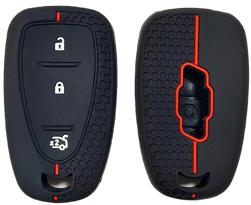 3Button Silicone key case for Chevrolet