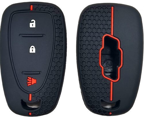 3Button Silicone key case for Chevrolet