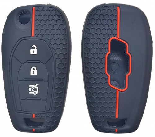 3 Button Silicone key case for Chevrolet