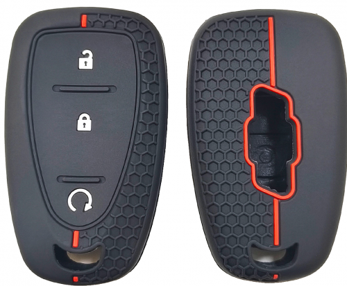 3Button Silicone key case for Chevrolet