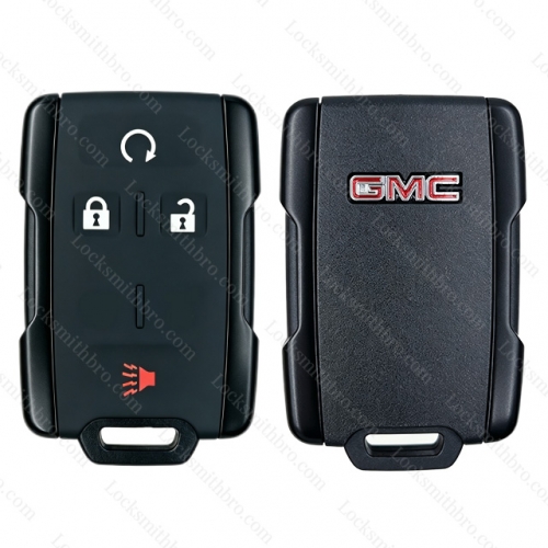 3+1 buttons GMC remote key shell with Logo